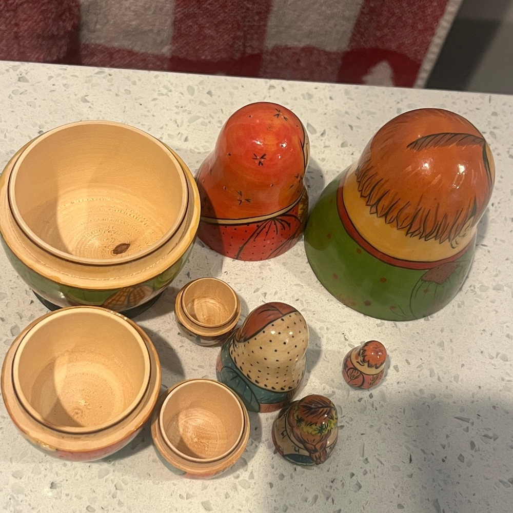 Matryoshka Russian Nesting Dolls -Vintage 1993 -Signed - Picture 16 of 17